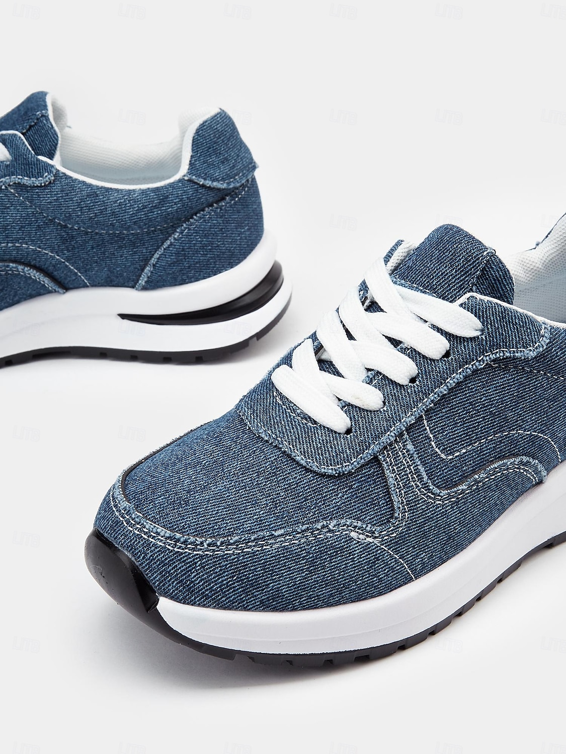 Women's Stylish Denim Sneakers with White Sole | Perfect for Casual and Everyday Wear 2025 - $29.99 –P3