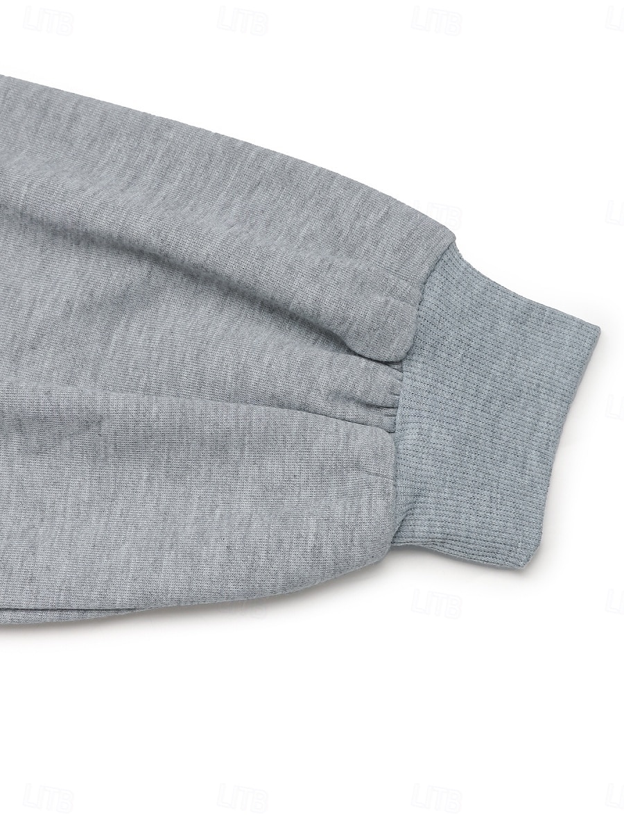 felpa da donna casual semplice strada abbigliamento quotidiano girocollo patchwork manica lunga grigio autunno inverno del 2025 a $48.99 –P9