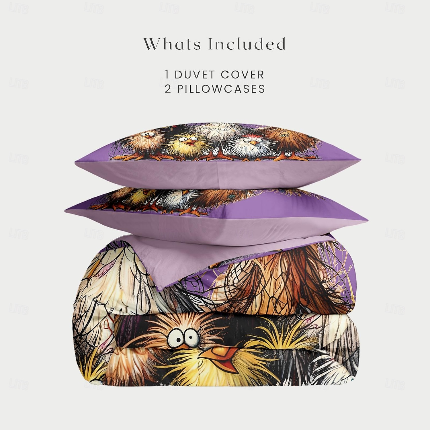 Rooster Funny Duvet Cover Set 100% Cotton Soft and Comfortable Bedding Set with Fun Rooster Print Cozy and Stylish Perfect for Bedroom Decor Easy Care and Machine Washable 2025 - $60.99 –P20