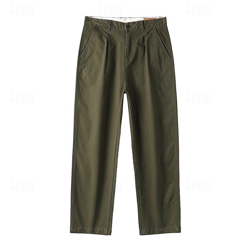 Per uomo Joggers Pantaloni a carota affusolati Tasca Tinta unica Lunghezza intera All'aperto Vacanza Feste Vacanza Vintage CachiA Nero Micro-elastico del 2025 a $44.99 –P3