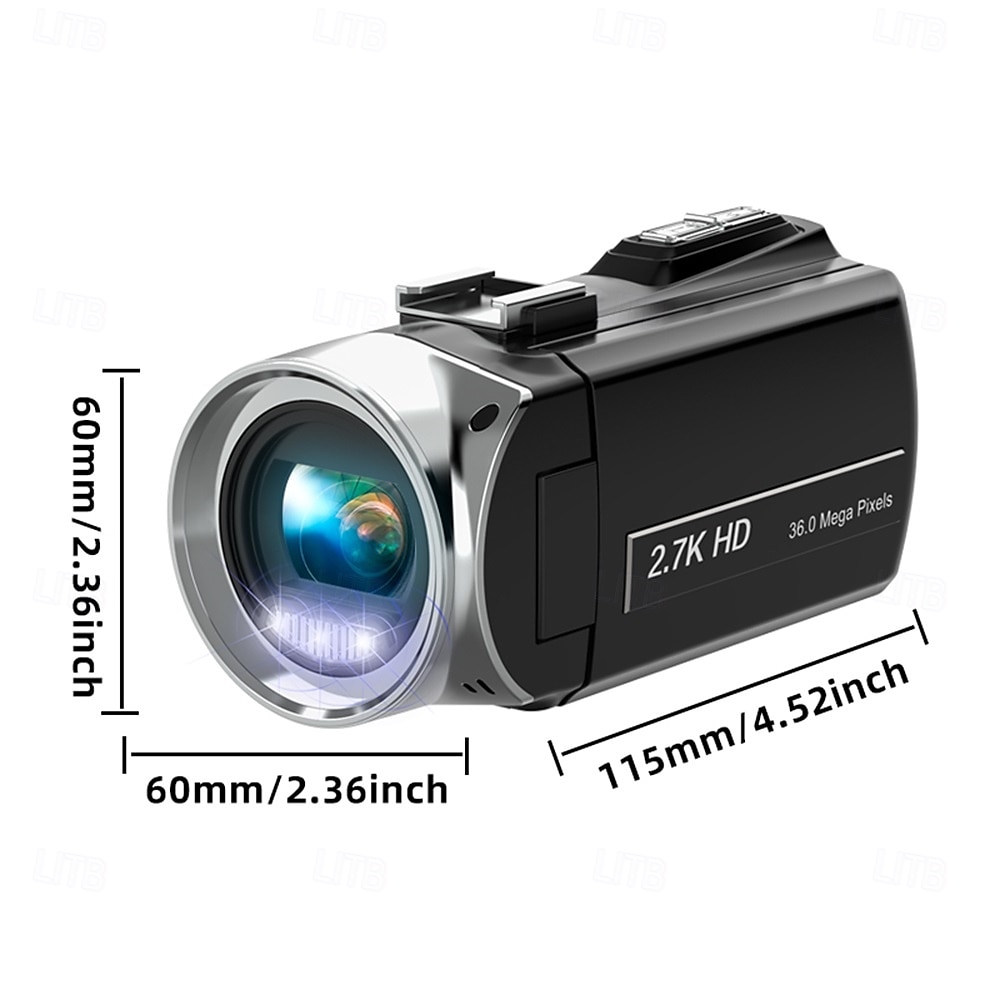 2025年 ビデオカメラ、ビデオカメラ、HD 4K、48MP、ビデオレコーダー、カメラ、ビデオブログ用カメラ、DV、ビデオカメラ、デジタルズーム コレクション – $147.99 –P18