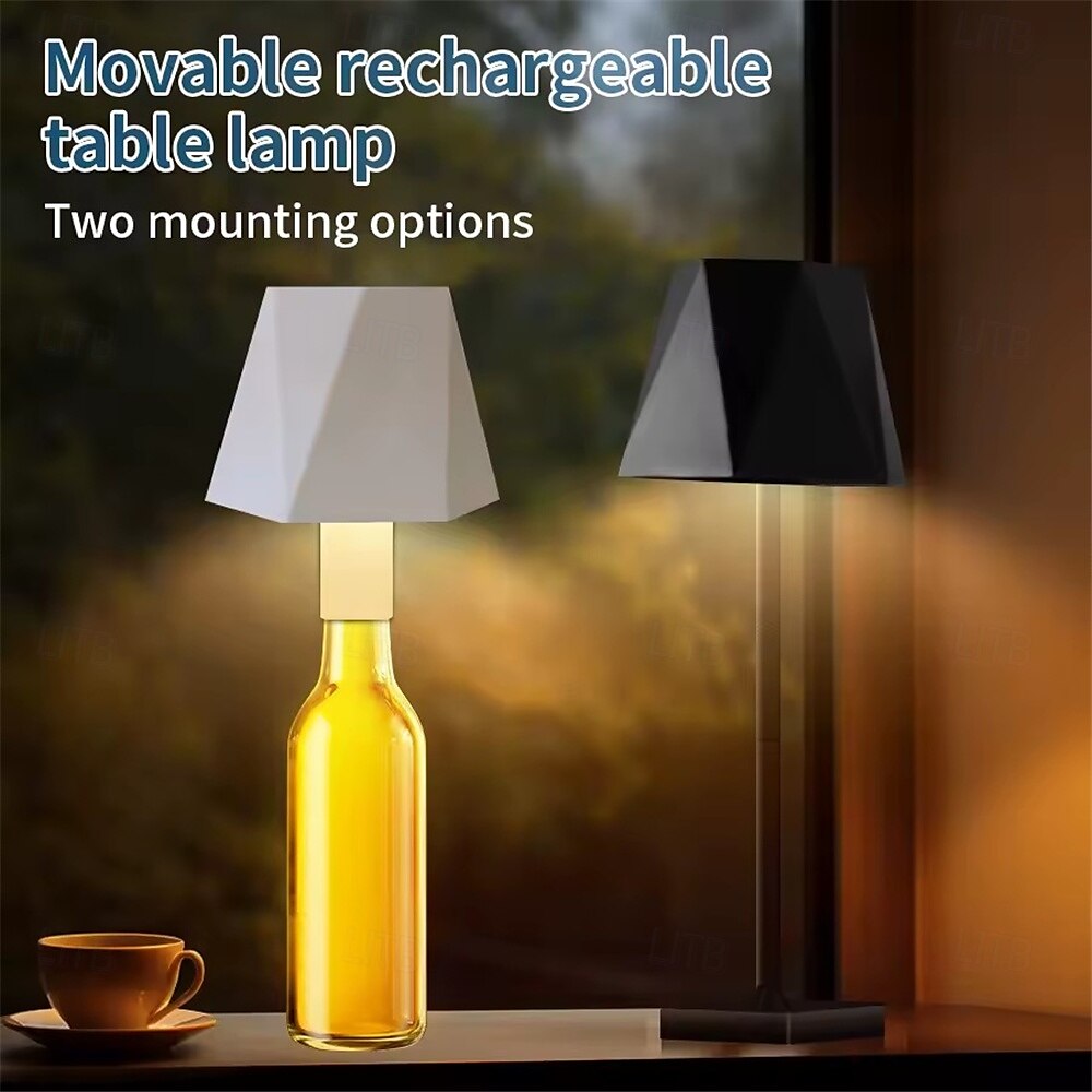 Rechargeable LED Table Lamp - Wireless Touch Desk Lamp USB Powered for 3 colors Movable Touch Lamp LED Light 1pc 2025 - $31.99 –P2