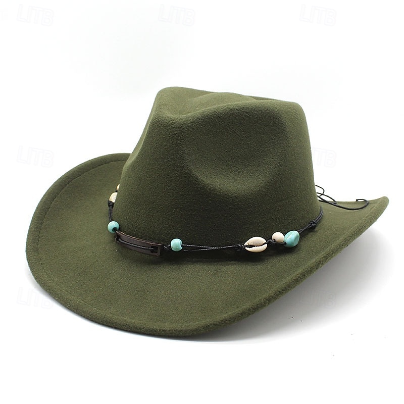 Safarihut Vintage Gürtel Cowboyhut Jazzhut Hand Westernhut Cowboyhut 2026 - $17.49 –P10