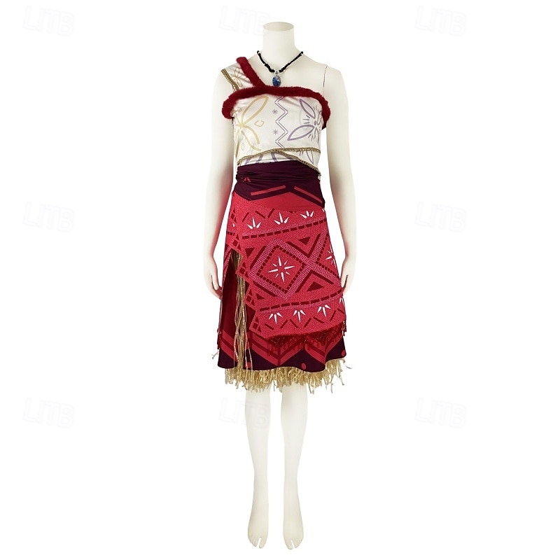 Moana Princesa Moana Vestidos Ocasiões Especiais Trajes temáticos de filmes e séries Cosplay filme for Mulheres Para Meninas Crianças Dia Das Bruxas Carnaval Dia Mundial do Livro Espetáculo Festa de 2025 por $66.99 –P2