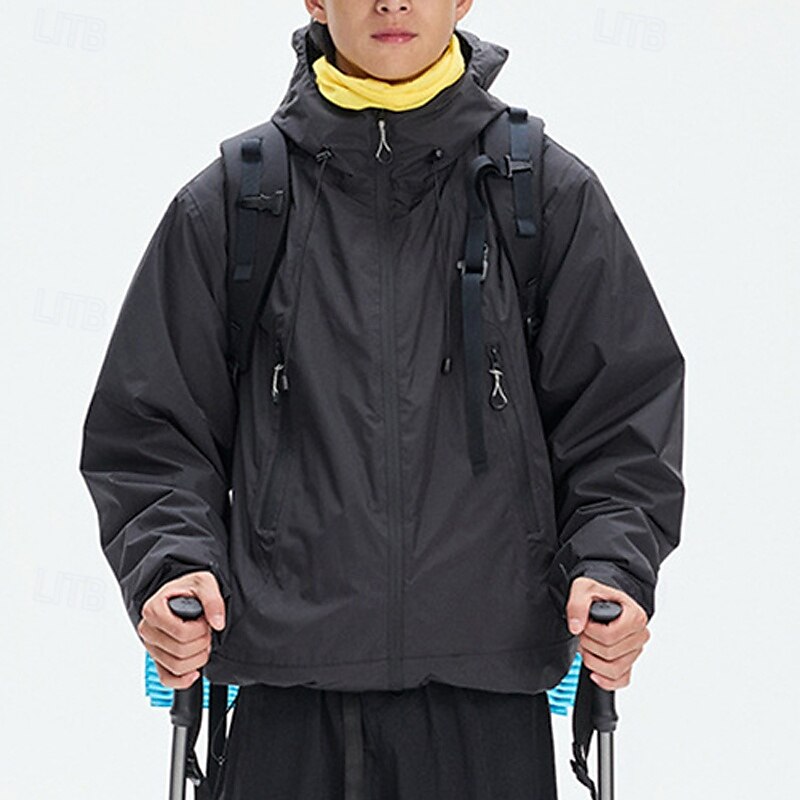 Homens Jaqueta Softshell Jaqueta de Trilha Inverno Ao ar livre Térmico / Quente A Prova de Vento Impermeável Jaquetas 3-em-1 Jaqueta de Inverno Jaqueta corta-vento Viajar Preto Cinzento Claro Verde de 2025 por $141.99 –P2