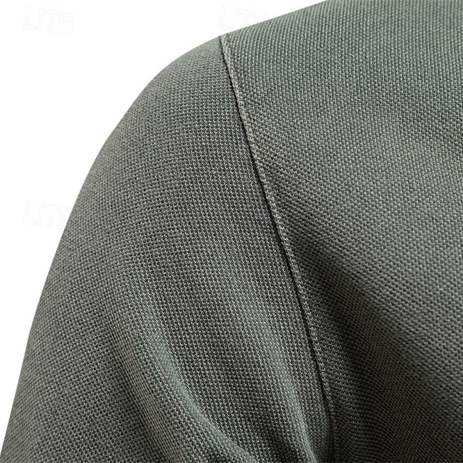 Ανδρικά Πόλο Δουλειά Επιχείρηση Απορρίπτω Κοντομάνικο Διακοπές Βίντατζ Συμπαγές Χρώμα Κουμπιά Καλοκαίρι Άνοιξη Σκούρο γκρι Μπλε Λίμνης Πράσινο Χακί Πόλο 2026 - $26.99 –P8