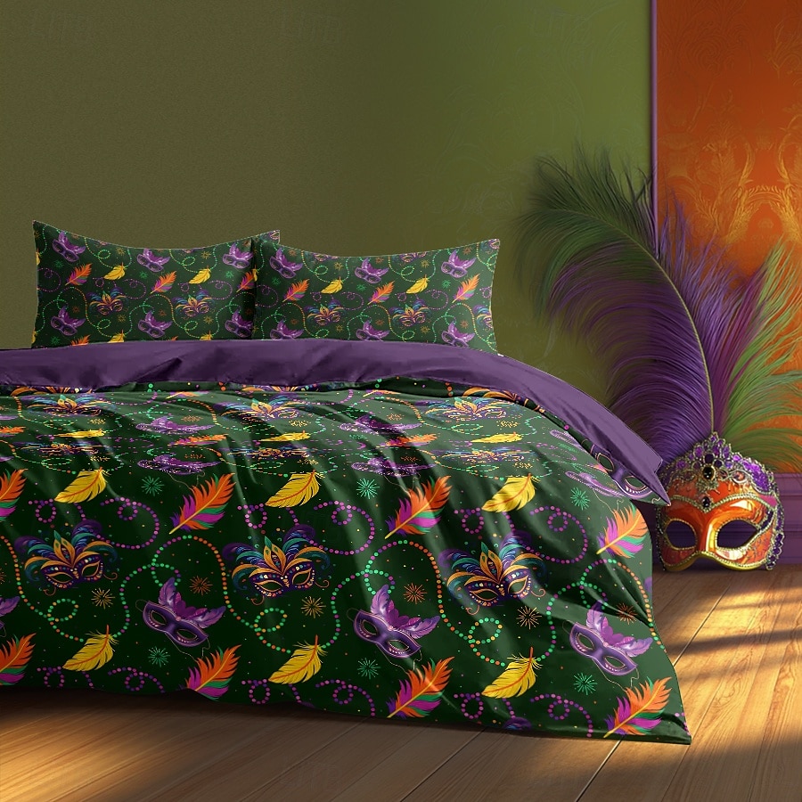 Carnival Duvet Covers Vibrant and Festive Design Adds Color and Energy to Your Bedroom Soft and Comfortable Fabric for a Cozy Night's Sleep 2025 - $60.99 –P4