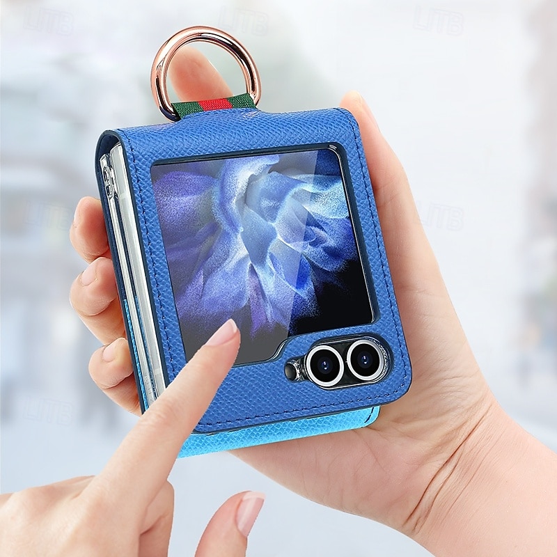 τηλέφωνο tok Για Samsung Galaxy Z Flip 6 Z Flip 5 Z Flip 4 Z Flip 3 Πίσω Κάλυμμα Υποδοχή κάρτας Δαχτυλίδι πόρπη Ανθεκτική σε πτώσεις Ρετρό TPU PU δέρμα 2025 - $16.99 –P6
