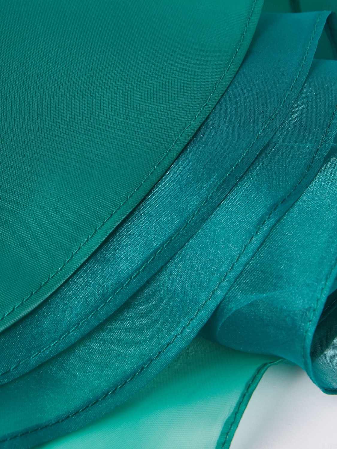 Meerjungfrau/Trompete Abendkleid elegantes Kleid Verlobung Sweep/Pinselschleppe ärmellos bodenlang Rundhals Herbst Hochzeitsgast Stretch Satin mit Applikationen 2025 2025 - $183.99 –P9