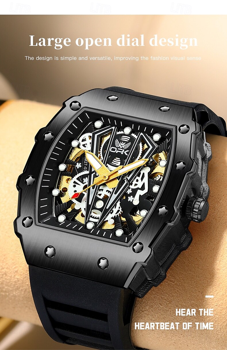 Men Quartz Watch Fashion Business Wristwatch Luminous Waterproof Decoration Silicone Gel Watch 2025 - $46.99 –P7
