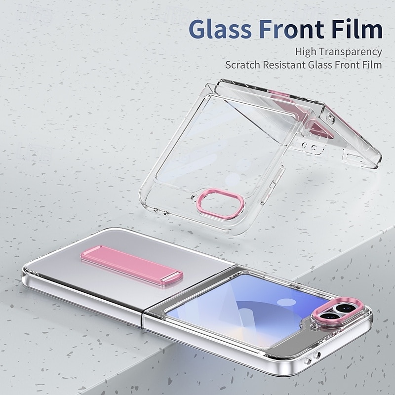 Phone Case For Samsung Galaxy Z Flip 7 Z Flip 6 Z Flip 5 Z Flip 4 Z Flip 3 Back Cover with Stand Holder Magnetic Support Wireless Charging Retro TPU PC 2025 - $24.99 –P2