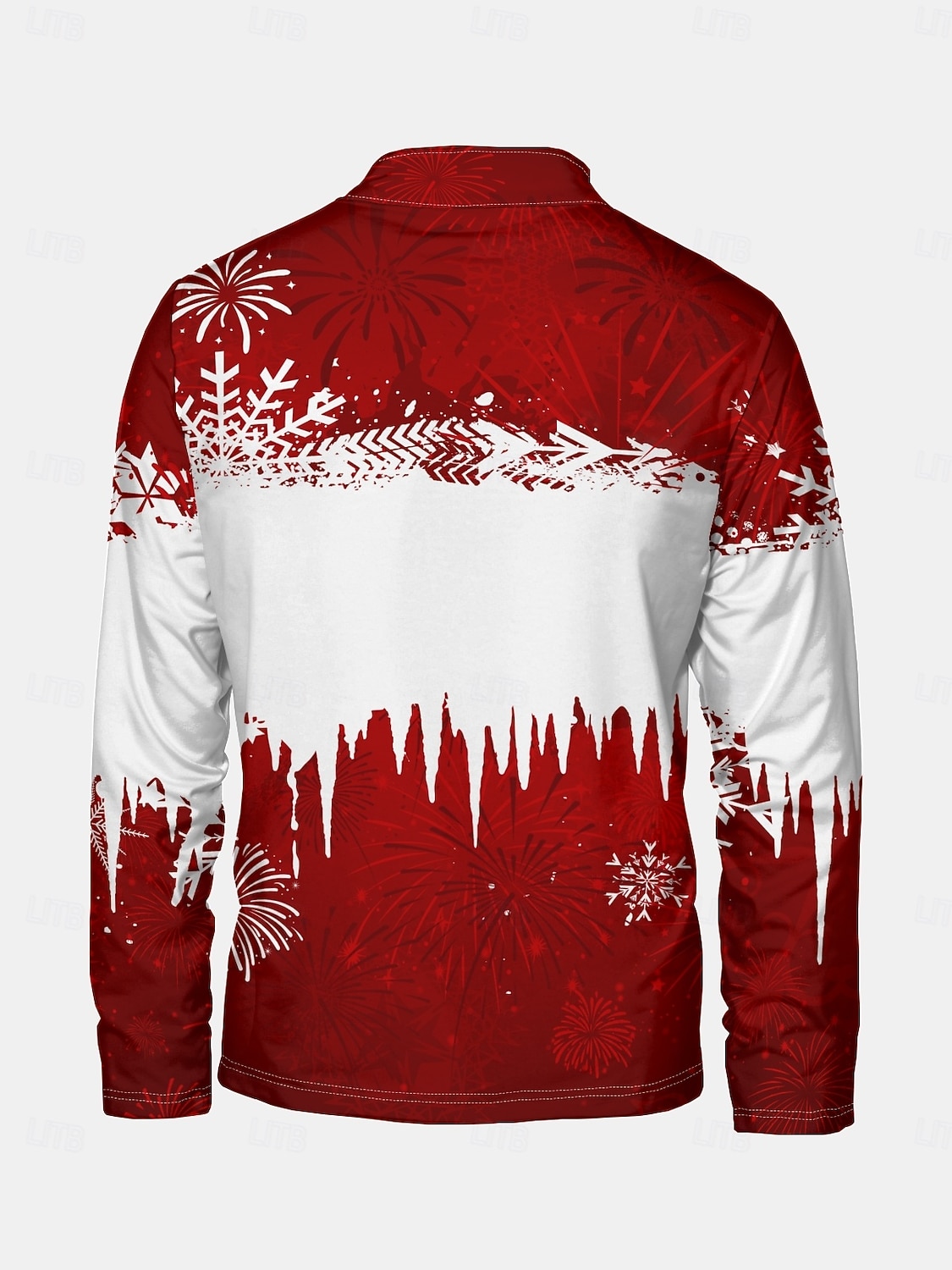 New Year Christmas Men's Sweatshirt Long Sleeve Vacation Going out Streetwear Light Yellow Dark Yellow Light Blue Gray&White Red2 Print Spring &  Fall Designer S M L XL XXL 3XL 2025 - $34.99 –P12