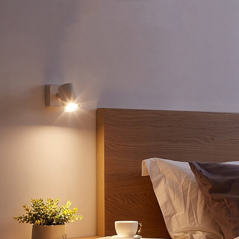Simplicity Metal Wall Sconce 1 Light Bedside Bedroom Hotel Wall Lamp Creative Simple Indoor Lighting Fixture 85-265V 2026 - $41.99 –P3