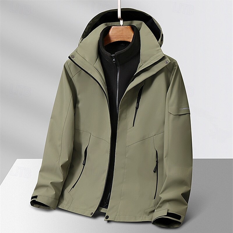 Mulheres Jaqueta Softshell Jaqueta de Trilha Inverno Ao ar livre Térmico / Quente Forro de Velocino A Prova de Vento Impermeável Jaquetas 3-em-1 Jaqueta de Inverno Jaqueta corta-vento Viajar Cinzento de 2025 por $92.99 –P8