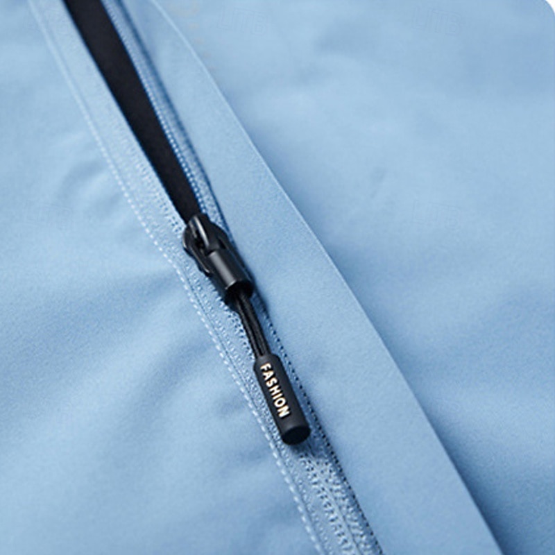 Per uomo Giacca Softshell Giubbino da escursione All'aperto Antivento Giacca leggera Giacca a vento Viaggi Grigio scuro Nero Bianco Rosso Blu del 2025 a $28.99 –P10