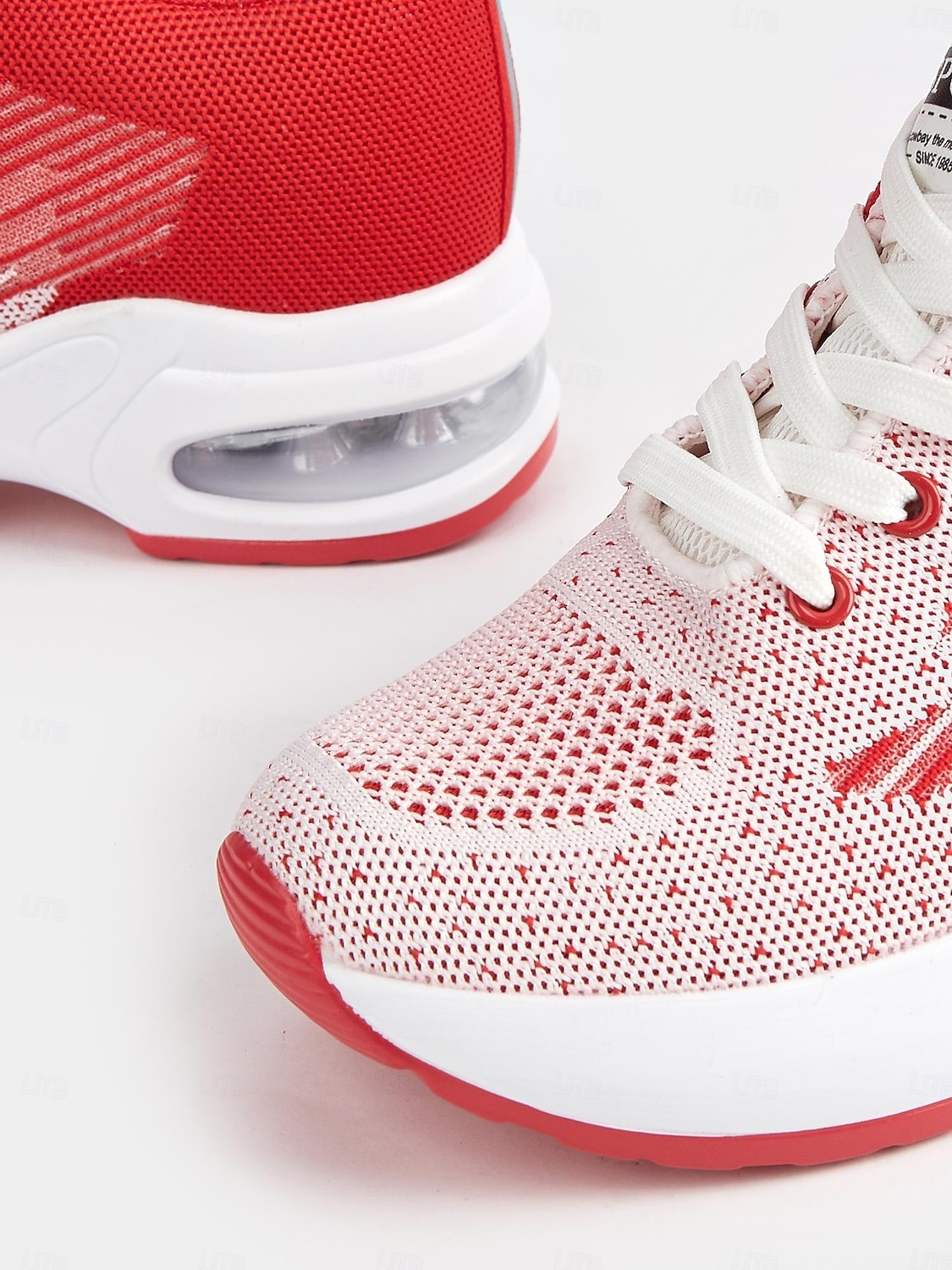 vielseitige rote Damen-Sneaker mit Luftpolstersohle für das Fitnessstudio oder Freizeitausflüge 2025 - $42.99 –P3