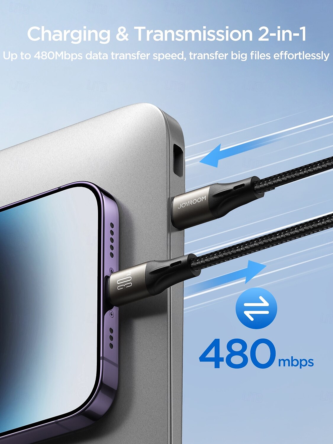 Комната отдыха Кабель молнии 30W 3,9 фута USB C к молнии 3 A Быстрая зарядка нейлон плетеный Прочный Анти-складывание Назначение iPhone Аксессуар для мобильных телефонов 2025 - $15.99 –P6