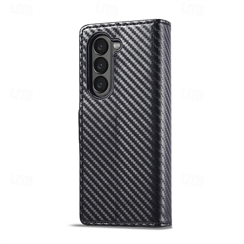 Phone Case For Samsung Galaxy Z Fold 6 Z Fold 5 Z Fold 4 Z Fold 3 Flip Cover with Stand Holder Card Slot Shockproof Retro TPU PU Leather 2025 - $17.99 –P2