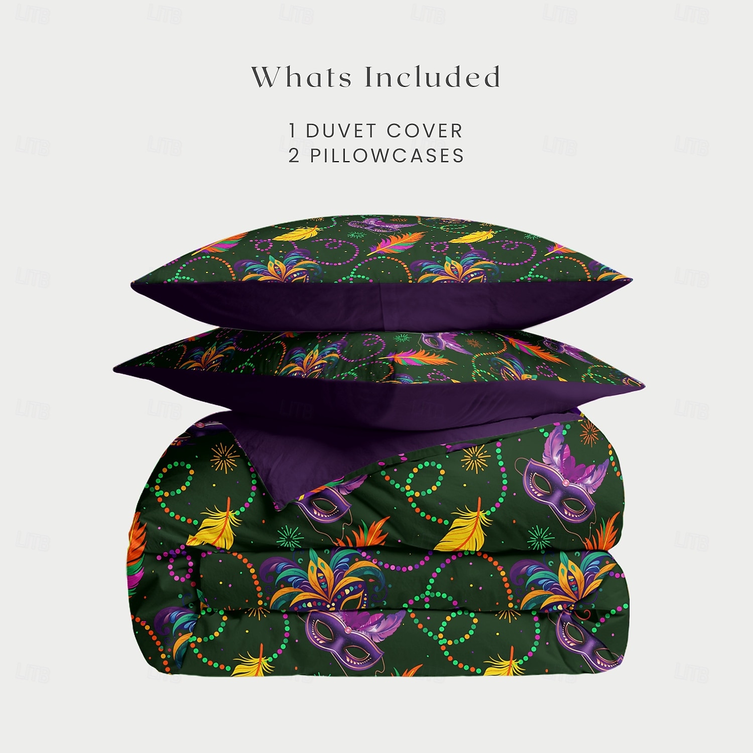 Carnival Duvet Covers Vibrant and Festive Design Adds Color and Energy to Your Bedroom Soft and Comfortable Fabric for a Cozy Night's Sleep 2025 - $60.99 –P2