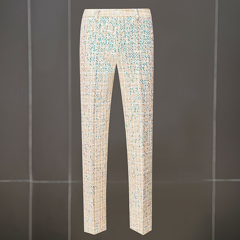 Disco 1980s Pants Outfits Suits & Blazers Disco Sequins Men's Masquerade Performance Party Club Adults' Coat Pants All Seasons 2025 - $100.99 –P4