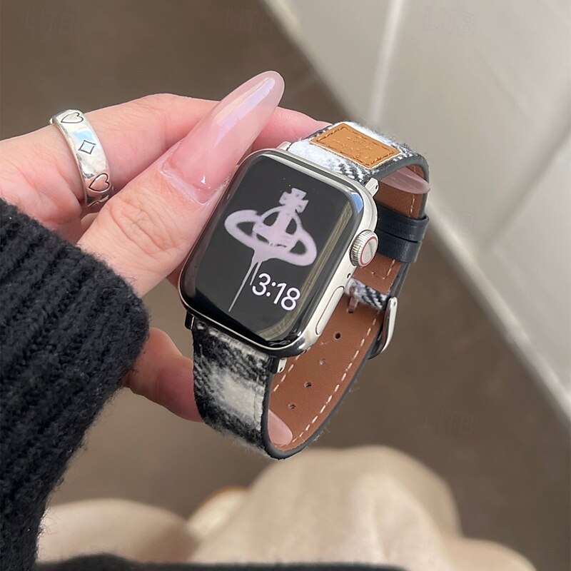 Sólová smyčka Kompatibilní s Řemínek k hodinkám Apple Watch 38 mm 40 mm 41 mm 42 mm 44 mm 45 mm 49 mm Nastavitelný PU kůže Náhradní pásek na hodinky pro iwatch Ultra 2 Series 9 8 7 SE 6 5 4 3 2 1 2025 - $20.99 –P10