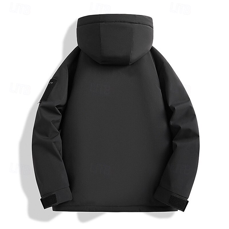 Homens Jaqueta Softshell Jaqueta de Trilha Inverno Ao ar livre Térmico / Quente A Prova de Vento Impermeável Jaqueta de Inverno Jaqueta leve Jaqueta corta-vento Viajar Preto Marfim Amarelo Azul Escuro de 2025 por $77.99 –P5