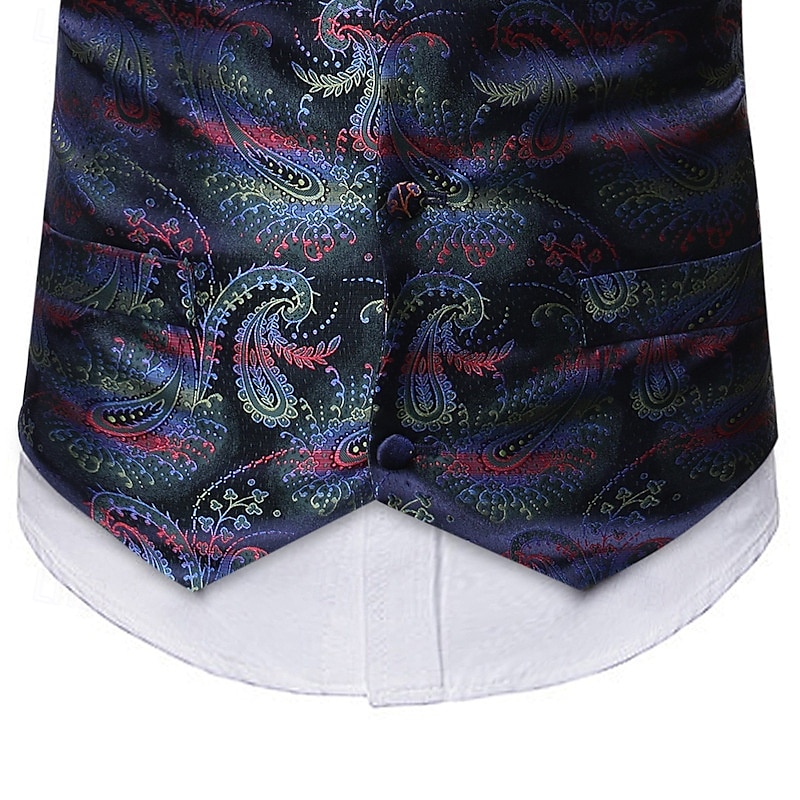 Retro Řvoucí 20s 20. léta 20. století Kamizelka Vesta Velký Gatsby Gentleman Kašmírový vzor Retro Maškarní kostým Pánské Vánoce předvečer Všech svatých Karneval Výkon loučení se svobodou nevěsty 2025 - $35.99 –P17