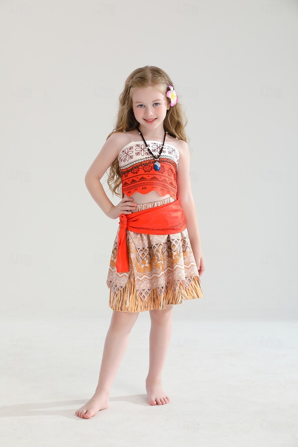 Princesa Moana Falda Parte superior del tubo Disfraces con temática de películas y televisión for Chica Niños Carnaval Día del Niño Playa Fiesta Cumpleaños 2026 - $33.99 –P15