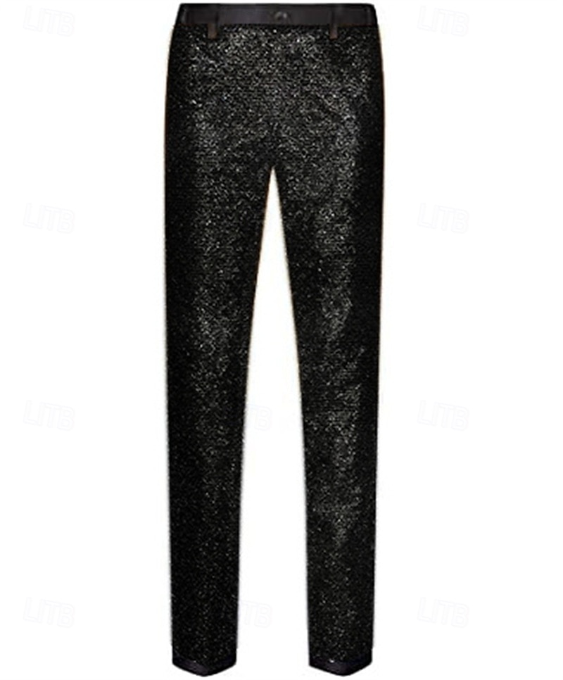 Discoteca Anos 80 Calças Discoteca Paetês Fantasia Homens Fantasia de Carnaval Baile de Máscaras Espetáculo Festa Bandagem Adulto Calças Todas as Estações de 2026 por $14.19 –P2