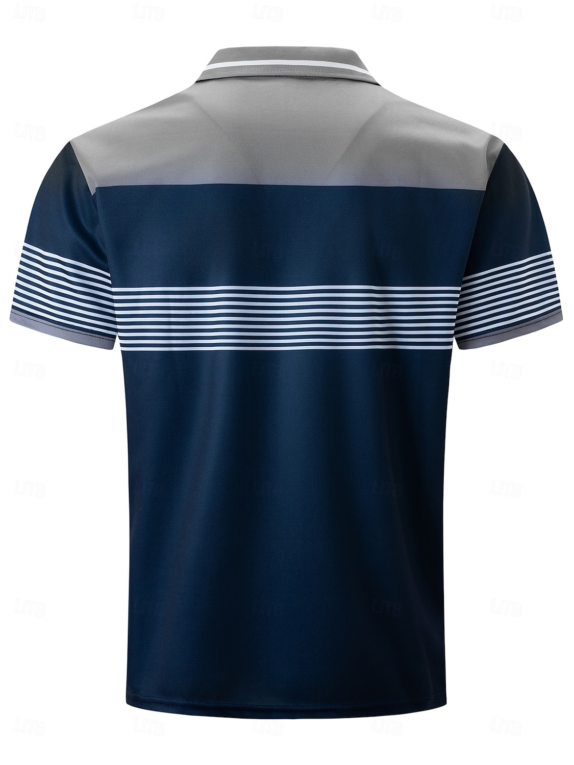 Herre Business Polo Golf skjorte Virksomhet Avslappet Knaphul Klassisk Kortermet Fargeblokk Stribe Lapper Knapper Sommer Vår & Vinter Hvit Rød Oransje Grønn Kakifarget Grå Business Polo 2025 - $21.99 –P3