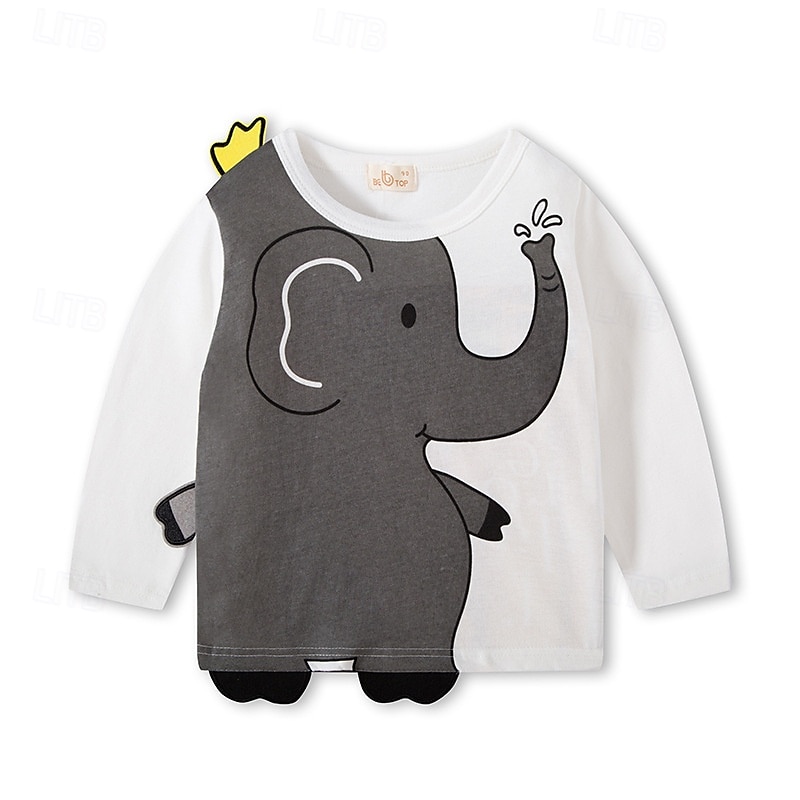 Multipack 2st Pojkar Rund hals Långärmad Grön+Grå T-shirt T-tröja Mönster Grafisk Semester Dagliga kläder 100 % bomull Vår & sommar 2025 - $18.49 –P2