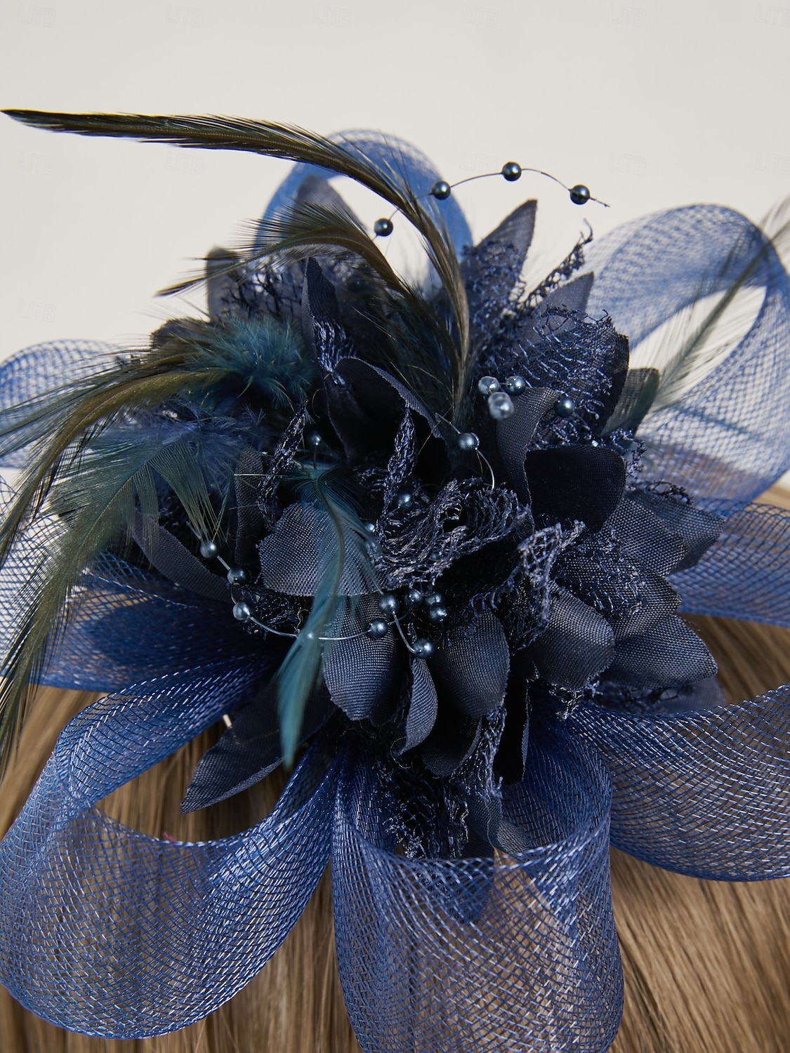 Elegant Feather Net Fascinators Hats with Feathers Fur Floral 1PC Special Occasion Kentucky Horse Race Ladies Day Headpiece dress to impress Race Day Dress 2025 - $15.99 –P10
