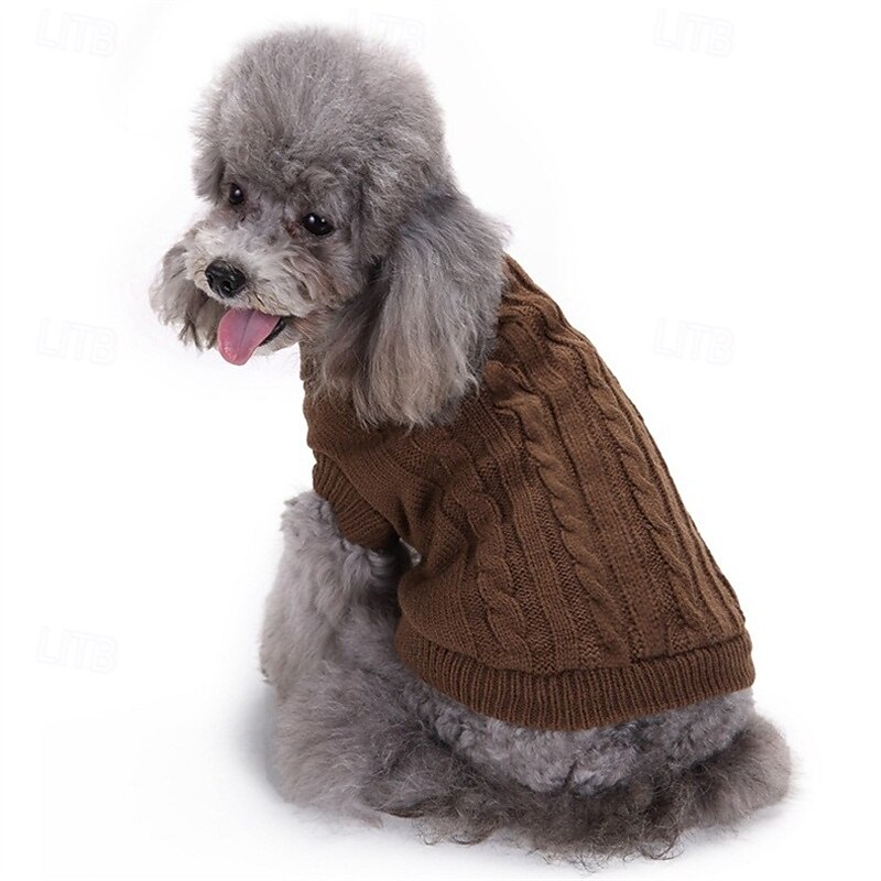 Cane Maglione Classico Inverno Caldo Di tendenza Confortevole All'aperto Abbigliamento Quotidiano Interno Abbigliamento per Cani for Piccolo Medio Grande del 2025 a $12.49 –P9