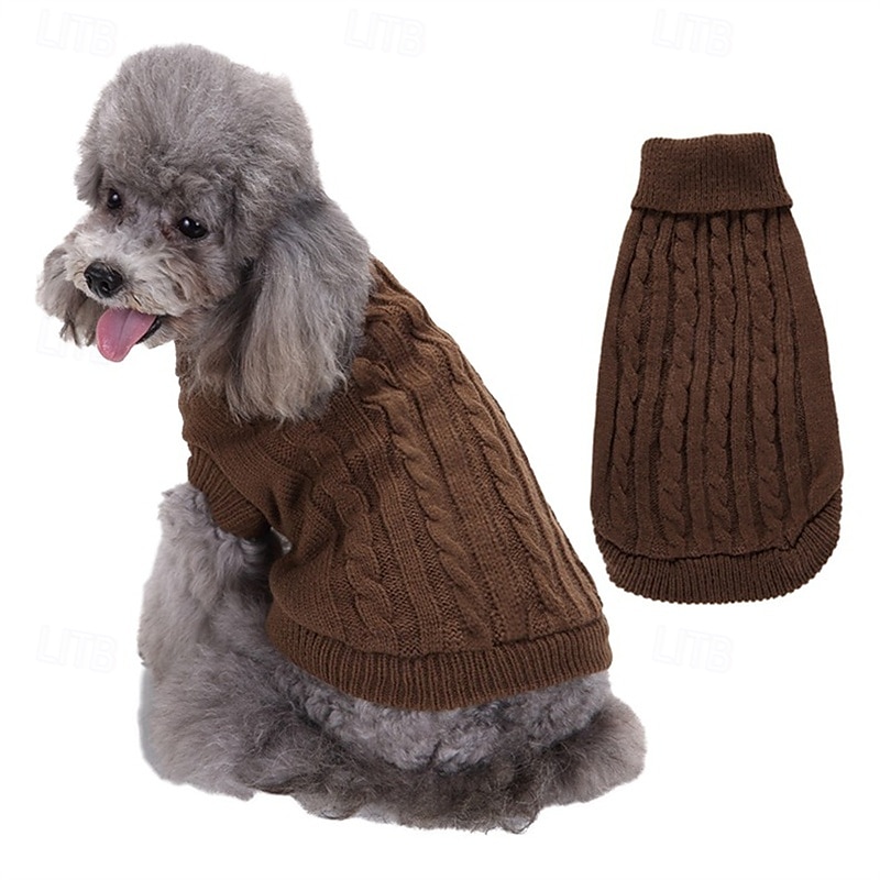 Cane Maglione Classico Inverno Caldo Di tendenza Confortevole All'aperto Abbigliamento Quotidiano Interno Abbigliamento per Cani for Piccolo Medio Grande del 2025 a $12.49 –P8