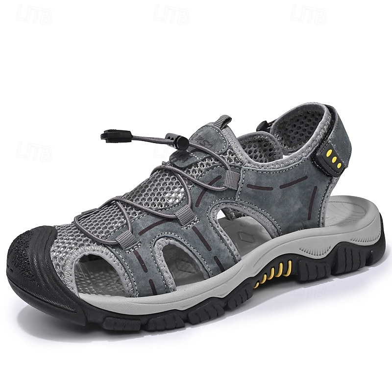 Sandálias masculinas para atividades ao ar livre, com design durável e respirável, tiras ajustáveis e sola antiderrapante. Perfeitas para caminhadas, atividades aquáticas, férias na praia e uso casual no verão. de 2026 por $54.99 –P18