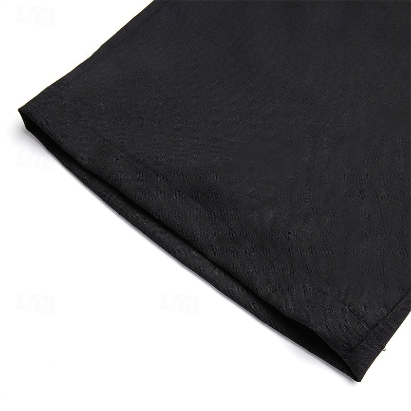 Pánské Kraťasy Lněné šortky Šortky Letní šortky Zip Kapsy Knoflíky Bez vzoru Pohodlné Yumuşak Denní Venkovní Jdeme ven Módní Na běžné nošení Černá Bílá 2026 - $25.99 –P10