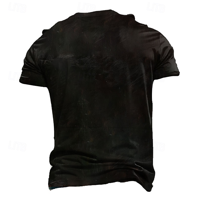 Herr Katt Rolig T-shirt Kortärmad T-shirt 3D-tryck Rund hals Skjorta drivna Designer Fest Helgdag Svart Sommar Vår Kläder S M L XL XXL XXXL 2025 - $17.99 –P2