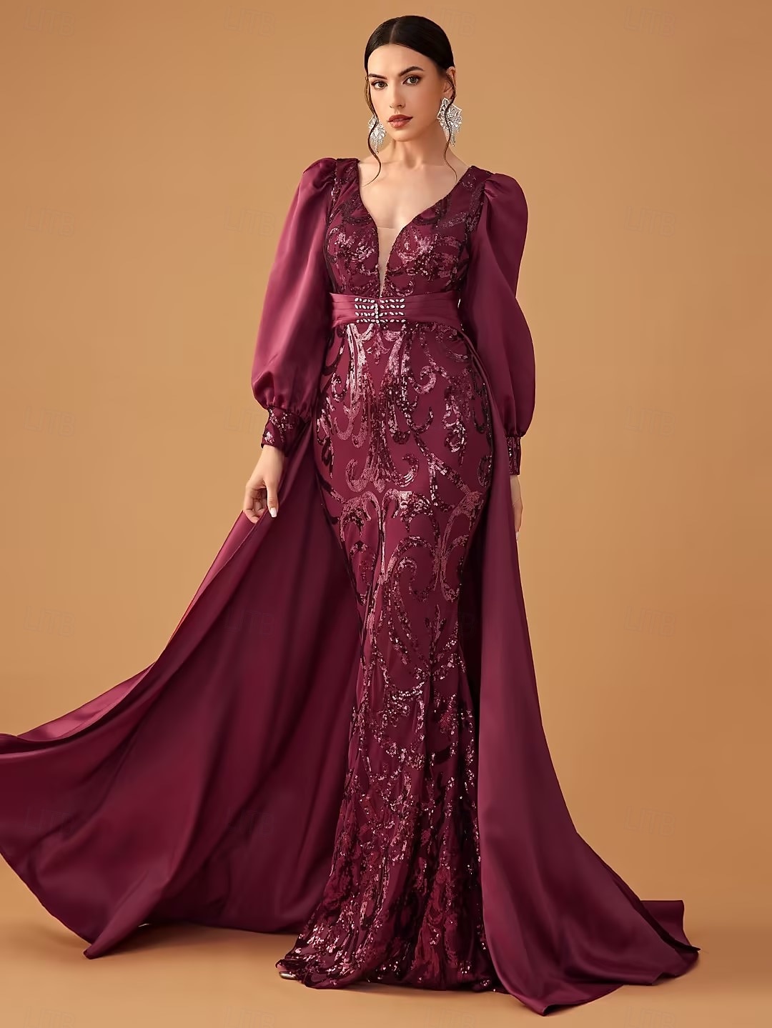 3 Piece Mother of the Bride Dress Elegant Simple V Neck Tea Length Satin Lace Short Sleeve 3/4 Length Sleeve with Lace 2025 - $136.99 –P2
