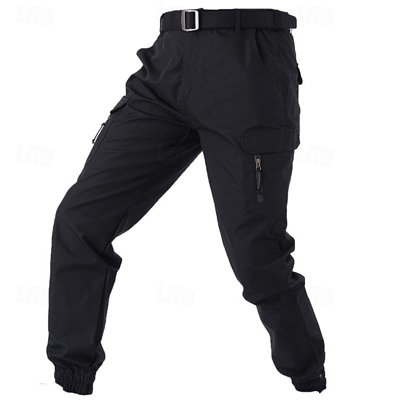 Herren Cargohose Cargohosen Cargohose Jogginghose Jogger Hose Hosen Wanderhose Elastische Taille Multi Pocket Glatt Windundurchlässig tragbar In voller Länge Outdoor Täglich Campen und Wandern Sport 2025 - $30.99 –P2