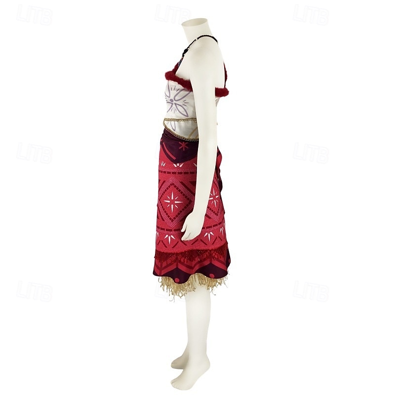 Moana Princesa Moana Vestidos Ocasiões Especiais Trajes temáticos de filmes e séries Cosplay filme for Mulheres Para Meninas Crianças Dia Das Bruxas Carnaval Dia Mundial do Livro Espetáculo Festa de 2025 por $66.99 –P4