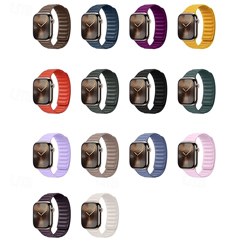 2025年 Solo Loop と互換性があります Apple Watch ウォッチバンド 38mm 40mm 41mm 42mm 44mm 45mm 49mm マグネティッククラスプ 調整可 生地 交換用時計バンド のために iwatch Ultra 2 Series 9 8 7 SE 6 5 4 3 2 1 コレクション – $18.99 –P1