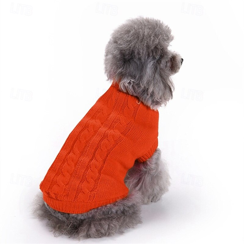 Cane Maglione Classico Inverno Caldo Di tendenza Confortevole All'aperto Abbigliamento Quotidiano Interno Abbigliamento per Cani for Piccolo Medio Grande del 2025 a $12.49 –P12
