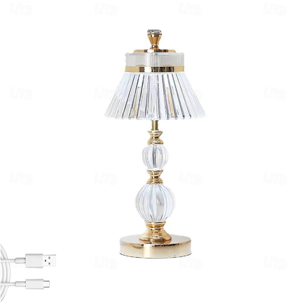 Abajur de mesa de cristal abacaxi recarregável usb - luz noturna de mesa com controle de toque 1 unidade de 2025 por $48.99 –P5