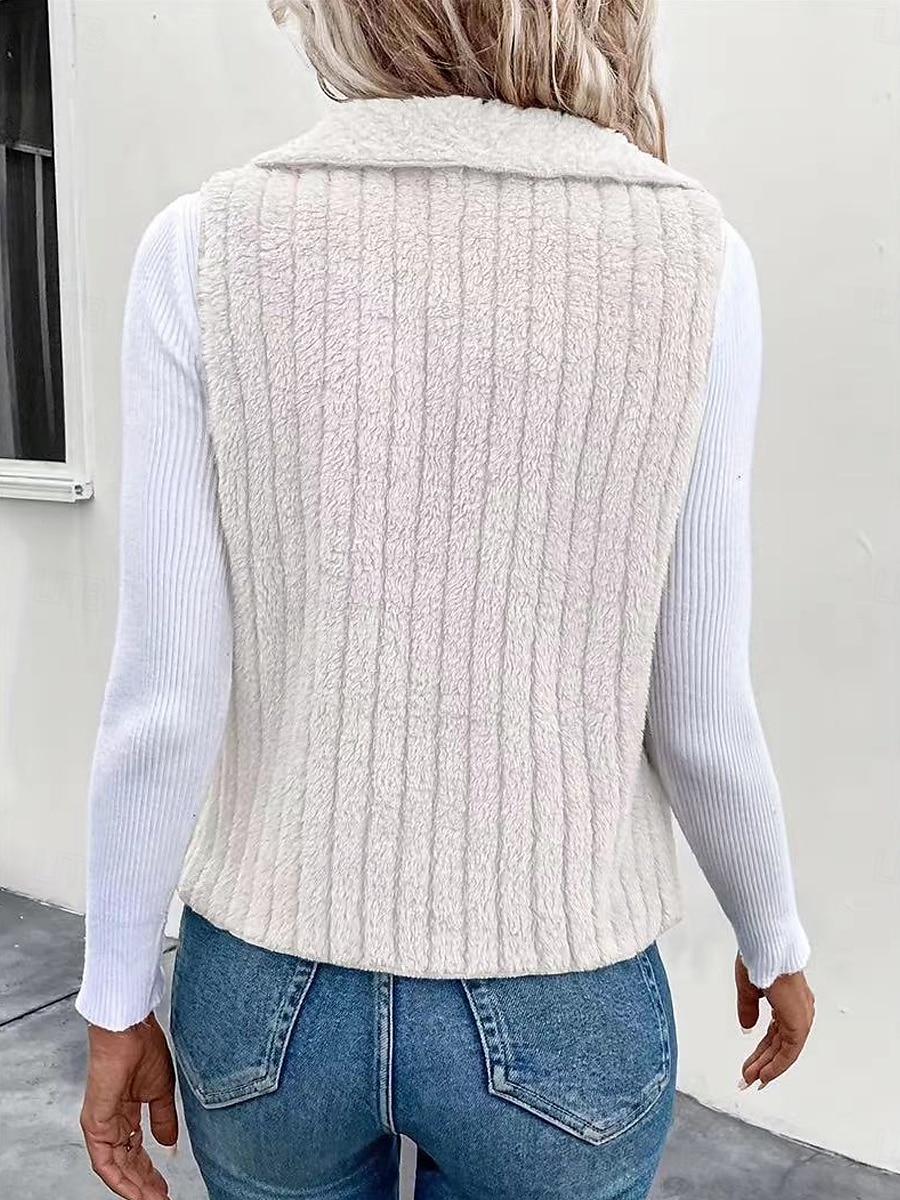 Femme Veste décontractée Extérieur Patchwork Couleur unie Coupe Vent Mode Standard Vêtements d'extérieur Sans Manches Automne gris rosé pâle S de 2025 ? $22.99 –P5