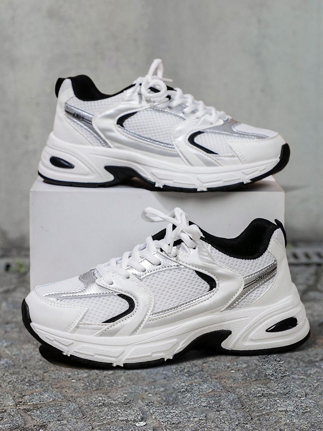 blaue sportliche Sneaker für Damen mit Mesh-Obermaterial und gepolsterter Sohle – stylische Laufschuhe für Sport, Wandern und Freizeit 2025 - $42.99 –P1