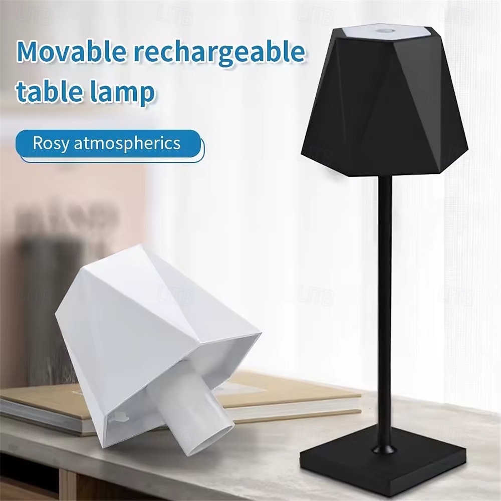 Rechargeable LED Table Lamp - Wireless Touch Desk Lamp USB Powered for 3 colors Movable Touch Lamp LED Light 1pc 2025 - $31.99 –P5