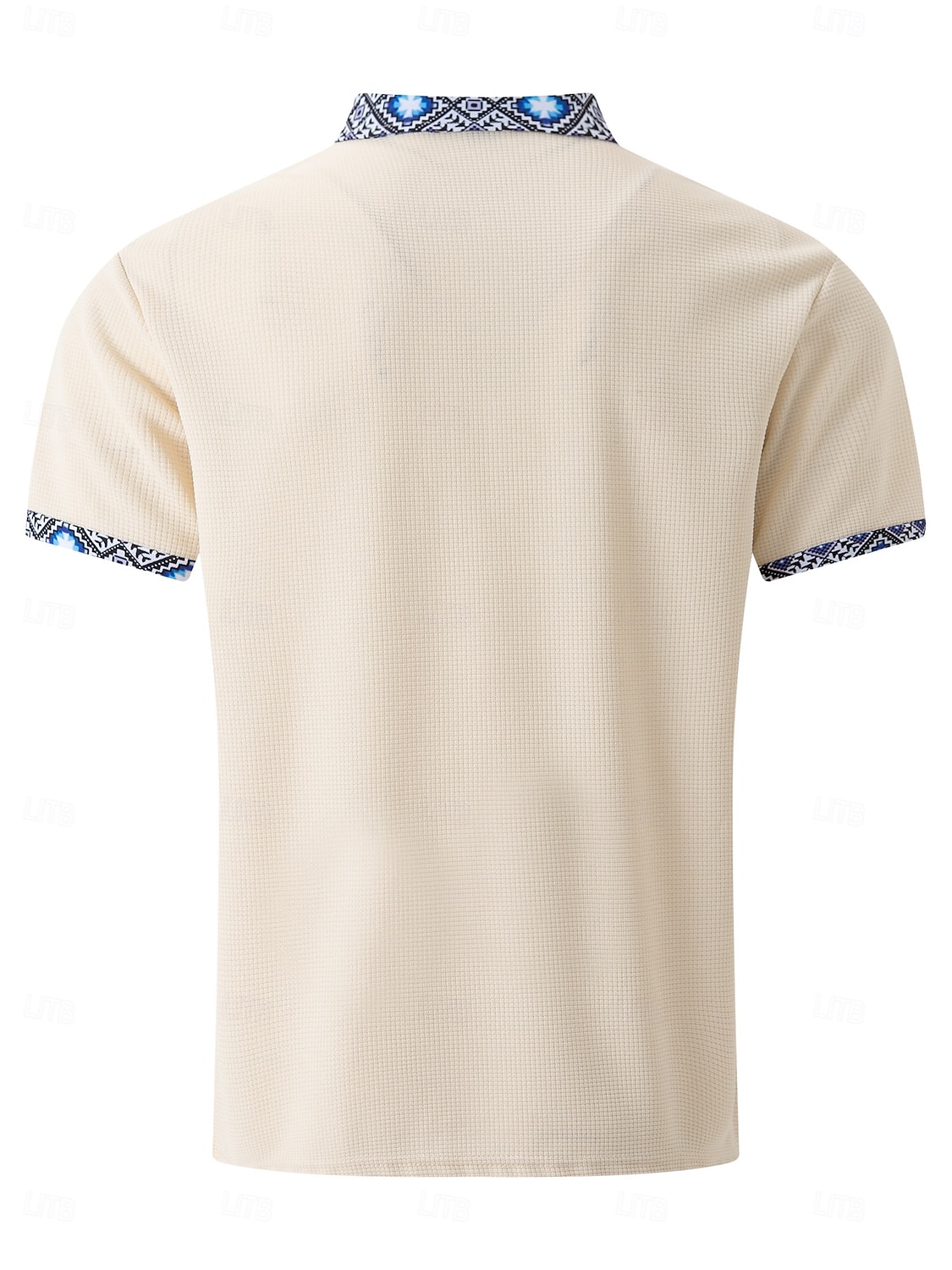 Herr Våffelskjorta Polo T-shirts Byxuppsättningar Långärmad Fjärdedels blixtlås Ensfärgat Stickat Mode Ficka Hem Kontor / Karriär Gata Svart Elfenben Blå Topp t-shirt för män 2025 - $37.99 –P6