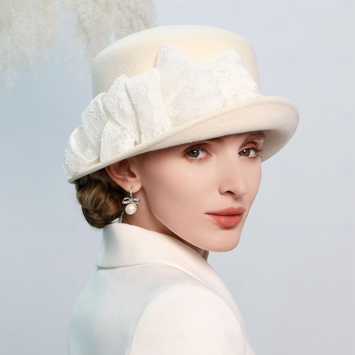 kalapok 100% gyapjú tányér / cloche sapka esküvői tea party elegáns esküvő csípős fejfedővel 2025 - $46.99 –P3