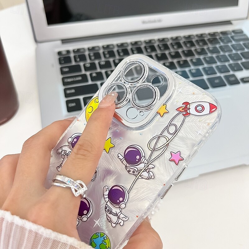 telefone Capinha Para iPhone 16 Pro Max Plus iphone 15 iPhone 15 Pro Max iPhone 14 Pro Max iPhone 13 Pro Max Capa traseira com pulseira Antichoque Retro TPU Vidro Temperado de 2025 por $15.99 –P6