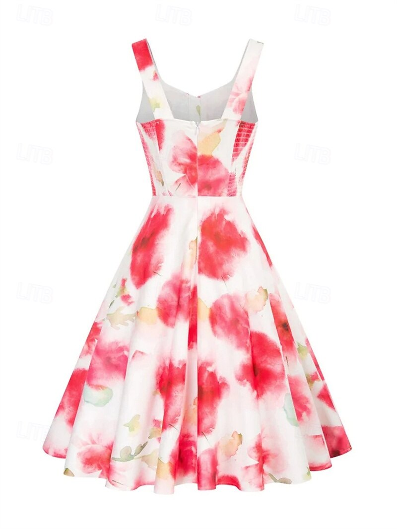 Elegant Classical 1950s Dress A-Line Women's Valentine's Day Event / Party Date Tea Party Adults' Dress Spring & Summer 2025 - $23.99 –P11
